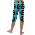 005 - Ugly Smiley With Horror Face - Scary Smiley Kids  Lightweight Velour Capri Leggings  View4