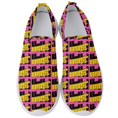 Haha - Nelson Pointing Finger At People - Funny Laugh Men s Slip On Sneakers by DinzDas