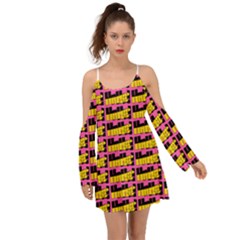 Haha - Nelson Pointing Finger At People - Funny Laugh Kimono Sleeves Boho Dress by DinzDas