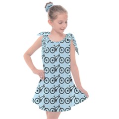 Mountain Bike - Mtb - Hardtail And Dirt Jump Kids  Tie Up Tunic Dress by DinzDas