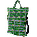 Game Over Karate And Gaming - Pixel Martial Arts Fold Over Handle Tote Bag View2