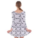 White And Nerdy - Computer Nerds And Geeks Long Sleeve Velvet Skater Dress View2