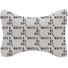 White And Nerdy - Computer Nerds And Geeks Seat Head Rest Cushion by DinzDas