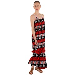 Just Killing It - Silly Toilet Stool Rocket Man Cami Maxi Ruffle Chiffon Dress by DinzDas