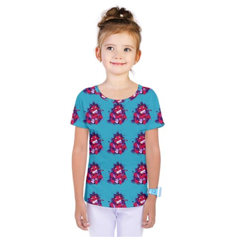 Little Devil Baby - Cute And Evil Baby Demon Kids  One Piece Tee by DinzDas