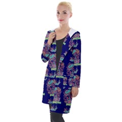 Jaw Dropping Horror Hippie Skull Hooded Pocket Cardigan by DinzDas