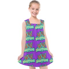 Jaw Dropping Comic Big Bang Poof Kids  Cross Back Dress by DinzDas