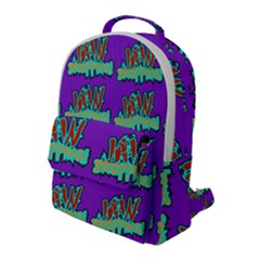 Jaw Dropping Comic Big Bang Poof Flap Pocket Backpack (large) by DinzDas