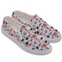 Adorable seamless cat head pattern01 Men s Canvas Slip Ons View3