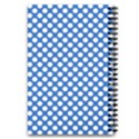 Pastel Blue, white polka dots pattern, retro, classic dotted theme 5.5  x 8.5  Notebook View2