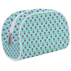 Headphones Girl Aqua Makeup Case (medium) by snowwhitegirl