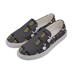 Cchpa Coloured Pineapple Women s Canvas Slip Ons by CHPALTD