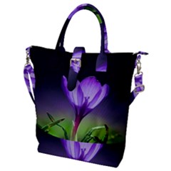 Floral Nature Buckle Top Tote Bag by Sparkle