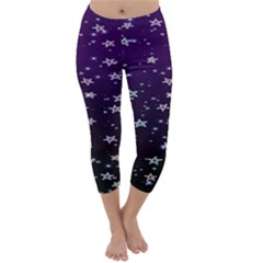 Stars Capri Winter Leggings  by Sparkle