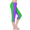 New Orleans Carnival Colors Mardi Gras Capri Leggings  View4