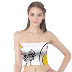 Roseanne Chicken, Retro Chickens Tube Top by EvgeniaEsenina