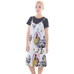 Roseanne Chicken, Retro Chickens Camis Fishtail Dress by EvgeniaEsenina