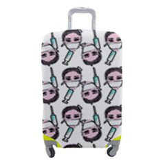 Doctor Pattern White Luggage Cover (small) by snowwhitegirl