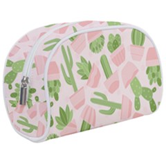 Cactus Pattern Makeup Case (medium) by designsbymallika