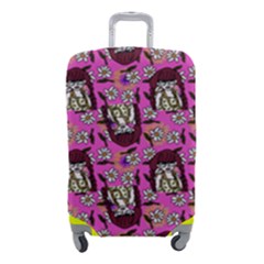 Braids Doll Daisies Pink Luggage Cover (small) by snowwhitegirl