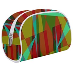 Rainbow Colors Palette Mix, Abstract Triangles, Asymmetric Pattern Makeup Case (medium) by Casemiro