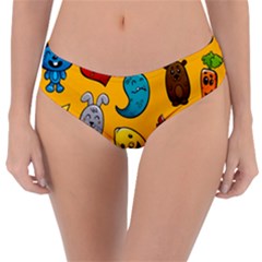 Graffiti Characters Seamless Ornament Reversible Classic Bikini Bottoms by Amaryn4rt