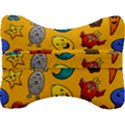 Graffiti Characters Seamless Ornament Velour Seat Head Rest Cushion View2