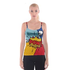 Pow Word Pop Art Style Expression Vector Spaghetti Strap Top by Amaryn4rt