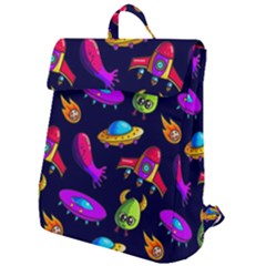 Space Pattern Flap Top Backpack by Amaryn4rt