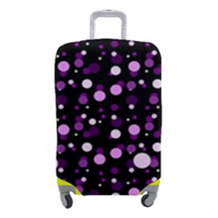 Purple, Pink Bokeh Dots, Asymmetric Polka Dot With Modern Twist Luggage Cover (small) by Casemiro