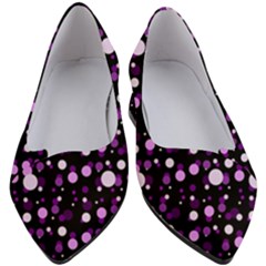 Purple, Pink Bokeh Dots, Asymmetric Polka Dot With Modern Twist Women s Block Heels  by Casemiro