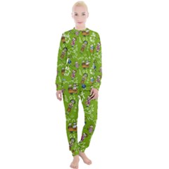 Seamless Pattern With Kids Women s Lounge Set by Amaryn4rt