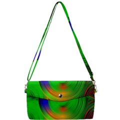 Pebbles In A Rainbow Pond Removable Strap Clutch Bag by ScottFreeArt