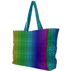 Rainbow Colored Scales Pattern, Full Color Palette, Fish Like Simple Shoulder Bag by Casemiro