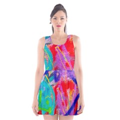 Crazy Graffiti Scoop Neck Skater Dress by essentialimage