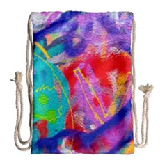 Crazy Graffiti Drawstring Bag (large) by essentialimage