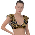 Finesse  Plunge Frill Sleeve Bikini Top View1