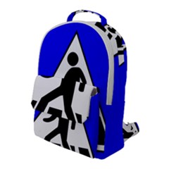 Cross Crossing Crosswalk Line Walk Flap Pocket Backpack (large) by HermanTelo