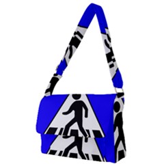 Cross Crossing Crosswalk Line Walk Full Print Messenger Bag (l) by HermanTelo