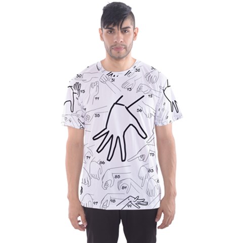 Hands Reference Art Drawing Men s Sport Mesh Tee by Mariart