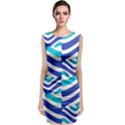 Colored Abstract Print1 Classic Sleeveless Midi Dress View1