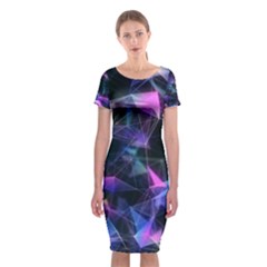 Abstract Atom Background Classic Short Sleeve Midi Dress by Mariart