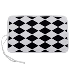 Black And White Rhombus Pen Storage Case (m) by ElenaIndolfiStyle