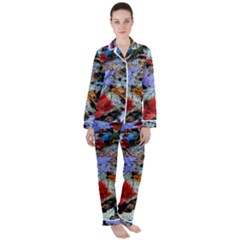 Rainbow Season Satin Long Sleeve Pyjamas Set by Sparkle