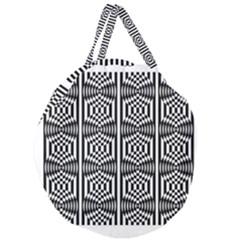 Optical Illusion Giant Round Zipper Tote by Sparkle