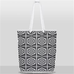 Optical Illusion Full Print Rope Handle Tote (small) by Sparkle