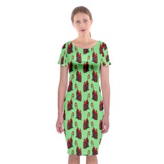 Funnyspider Classic Short Sleeve Midi Dress by Sparkle