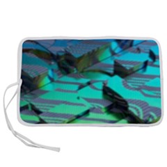 Digital Abstract Pen Storage Case (m) by Sparkle