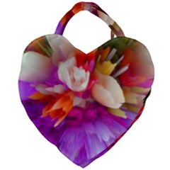 Poppy Flower Giant Heart Shaped Tote by Sparkle