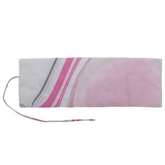 Modern Pink Roll Up Canvas Pencil Holder (m) by Sparkle